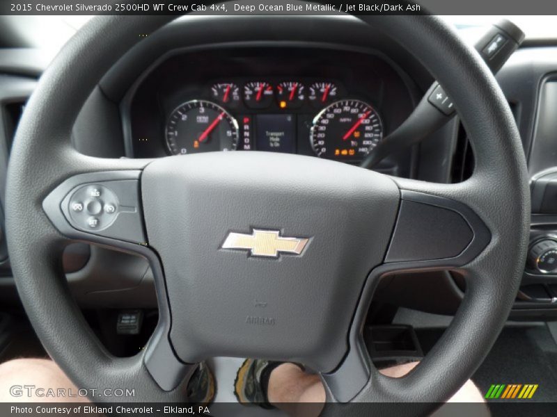 Deep Ocean Blue Metallic / Jet Black/Dark Ash 2015 Chevrolet Silverado 2500HD WT Crew Cab 4x4