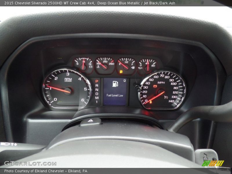 Deep Ocean Blue Metallic / Jet Black/Dark Ash 2015 Chevrolet Silverado 2500HD WT Crew Cab 4x4