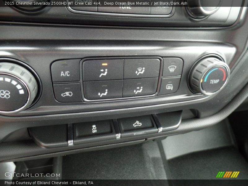 Deep Ocean Blue Metallic / Jet Black/Dark Ash 2015 Chevrolet Silverado 2500HD WT Crew Cab 4x4