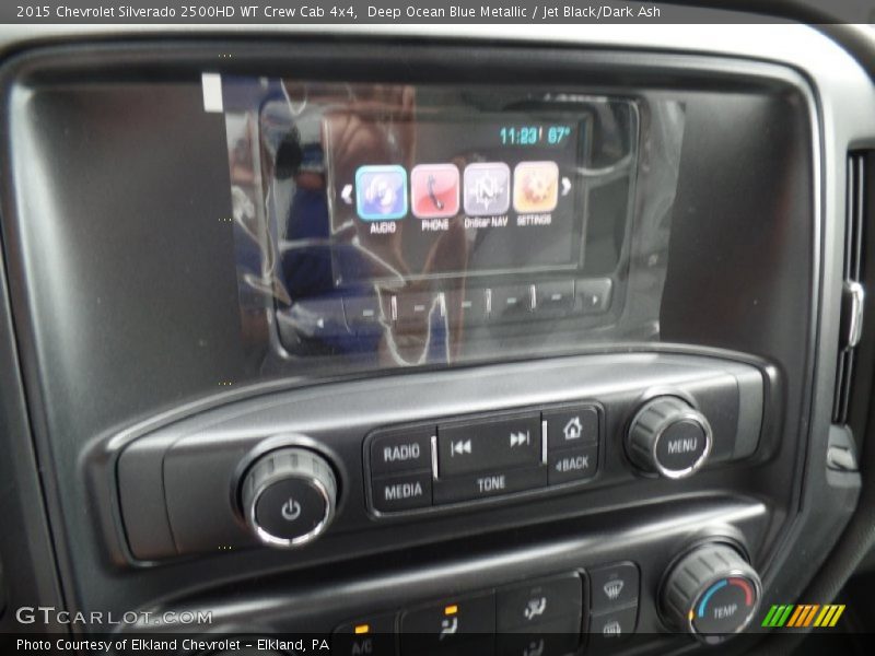 Deep Ocean Blue Metallic / Jet Black/Dark Ash 2015 Chevrolet Silverado 2500HD WT Crew Cab 4x4