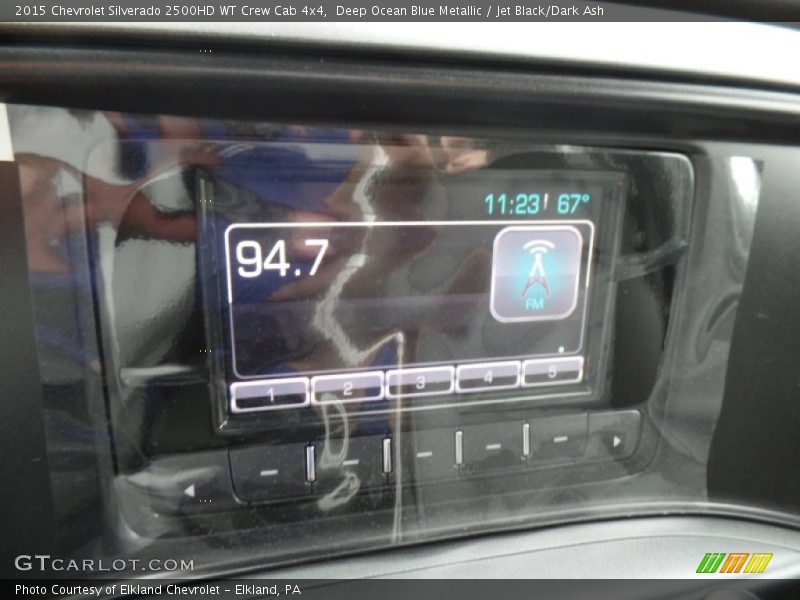 Deep Ocean Blue Metallic / Jet Black/Dark Ash 2015 Chevrolet Silverado 2500HD WT Crew Cab 4x4