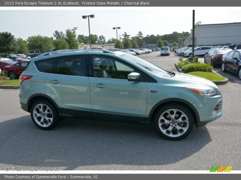Frosted Glass Metallic / Charcoal Black 2013 Ford Escape Titanium 2.0L EcoBoost