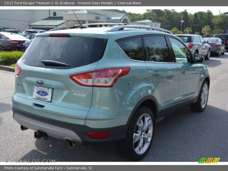Frosted Glass Metallic / Charcoal Black 2013 Ford Escape Titanium 2.0L EcoBoost