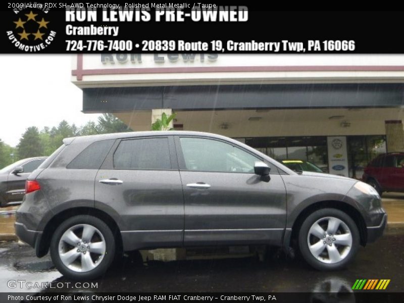 Polished Metal Metallic / Taupe 2009 Acura RDX SH-AWD Technology