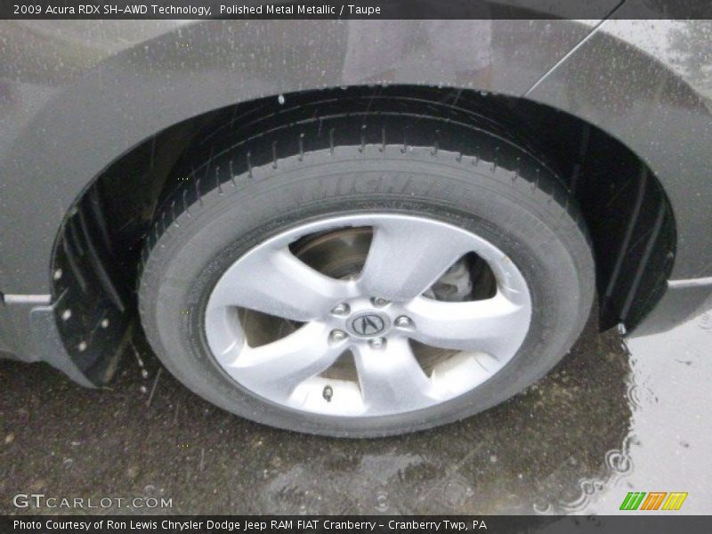 Polished Metal Metallic / Taupe 2009 Acura RDX SH-AWD Technology