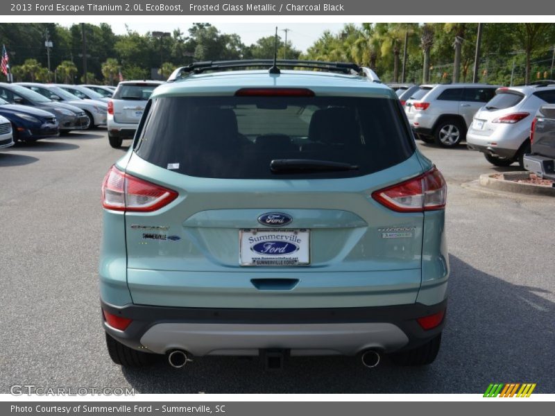 Frosted Glass Metallic / Charcoal Black 2013 Ford Escape Titanium 2.0L EcoBoost