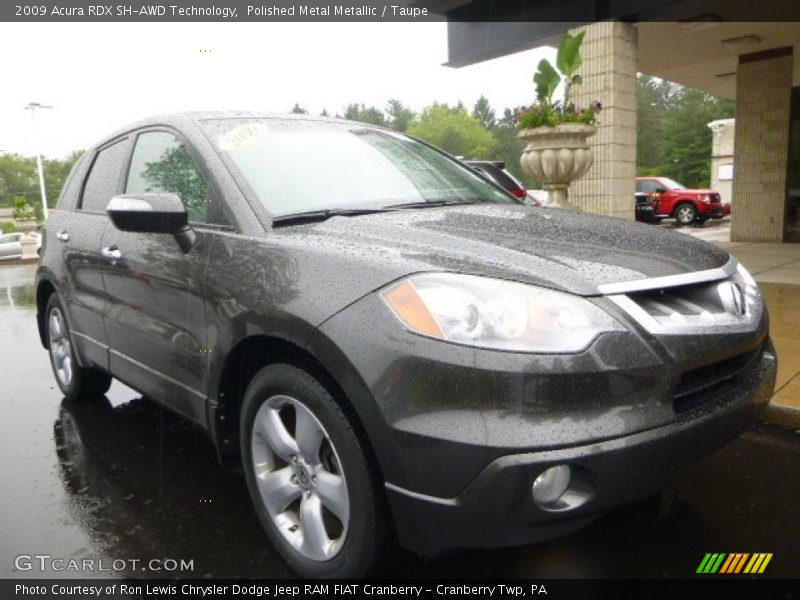 Polished Metal Metallic / Taupe 2009 Acura RDX SH-AWD Technology