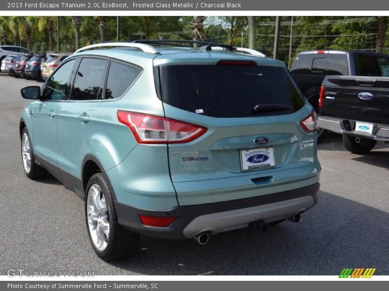 Frosted Glass Metallic / Charcoal Black 2013 Ford Escape Titanium 2.0L EcoBoost