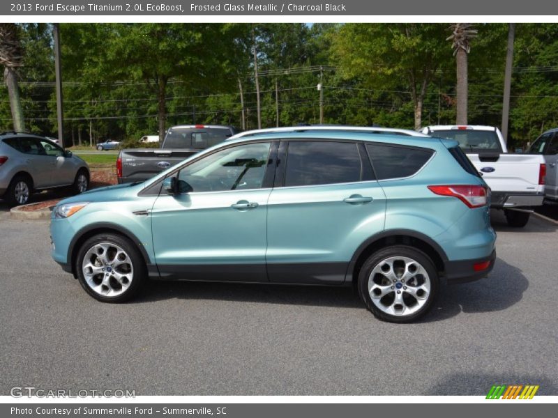 Frosted Glass Metallic / Charcoal Black 2013 Ford Escape Titanium 2.0L EcoBoost