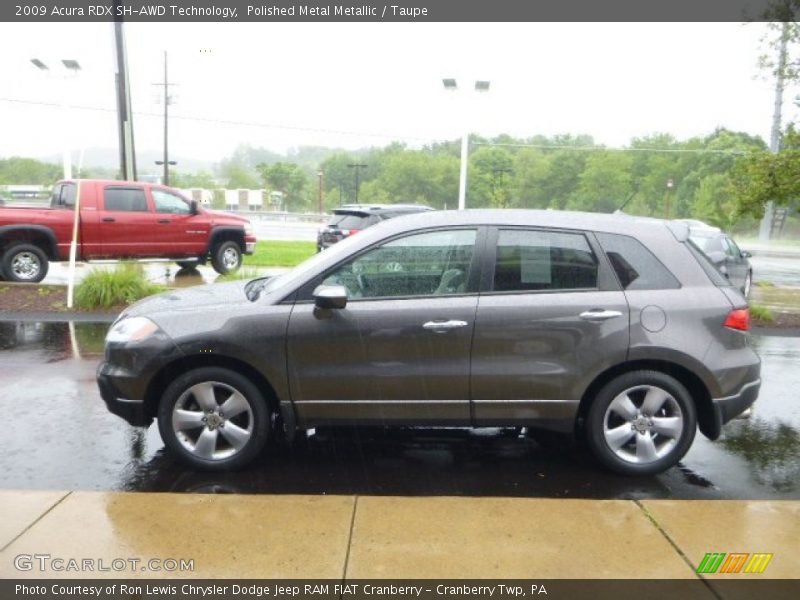Polished Metal Metallic / Taupe 2009 Acura RDX SH-AWD Technology
