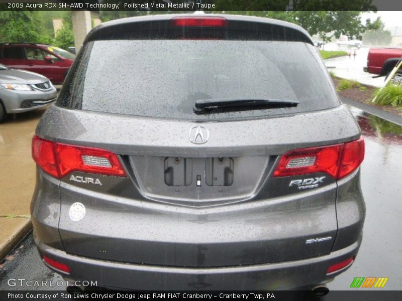 Polished Metal Metallic / Taupe 2009 Acura RDX SH-AWD Technology