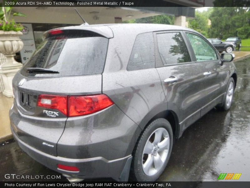 Polished Metal Metallic / Taupe 2009 Acura RDX SH-AWD Technology