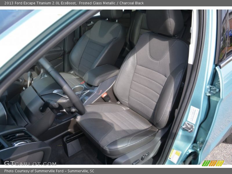 Frosted Glass Metallic / Charcoal Black 2013 Ford Escape Titanium 2.0L EcoBoost