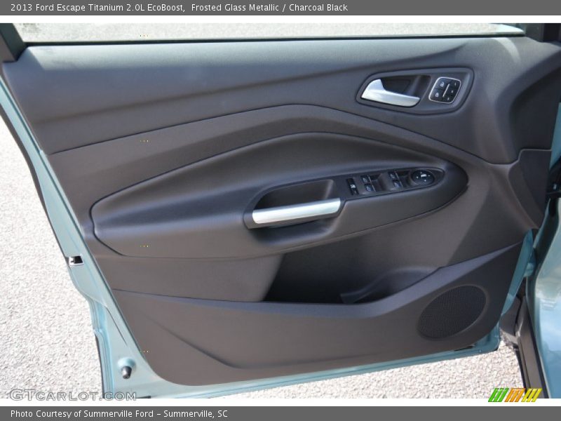 Frosted Glass Metallic / Charcoal Black 2013 Ford Escape Titanium 2.0L EcoBoost