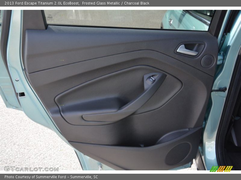 Frosted Glass Metallic / Charcoal Black 2013 Ford Escape Titanium 2.0L EcoBoost