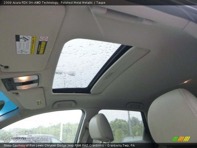 Polished Metal Metallic / Taupe 2009 Acura RDX SH-AWD Technology