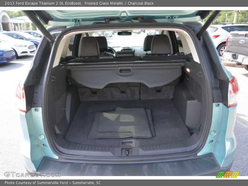 Frosted Glass Metallic / Charcoal Black 2013 Ford Escape Titanium 2.0L EcoBoost