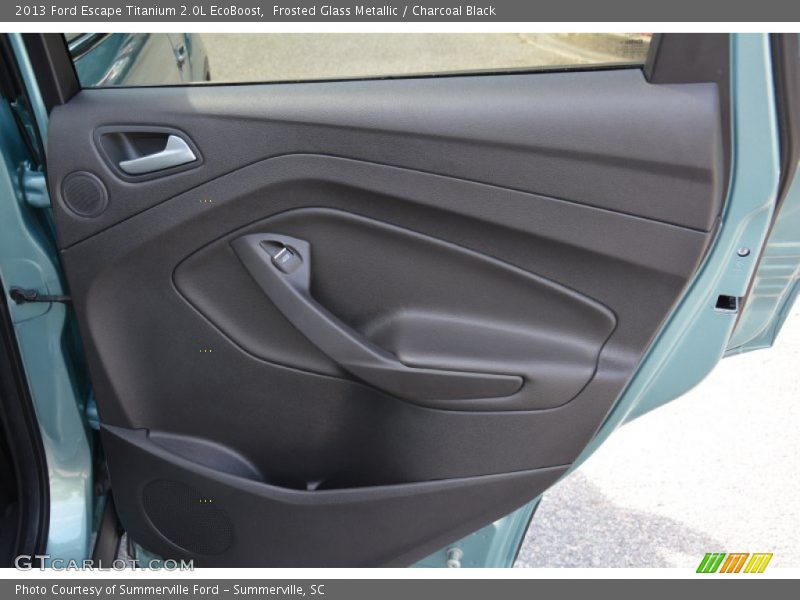 Frosted Glass Metallic / Charcoal Black 2013 Ford Escape Titanium 2.0L EcoBoost