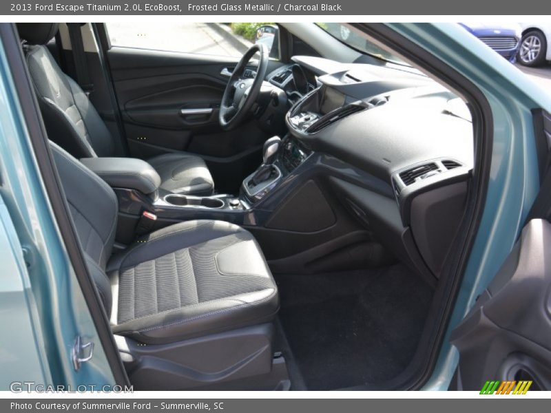 Frosted Glass Metallic / Charcoal Black 2013 Ford Escape Titanium 2.0L EcoBoost