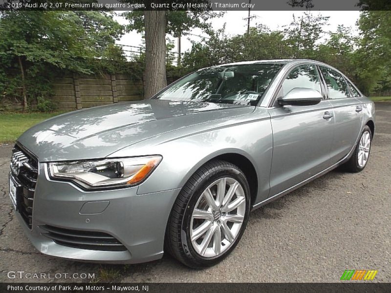 Quartz Gray Metallic / Titanium Gray 2015 Audi A6 2.0T Premium Plus quattro Sedan
