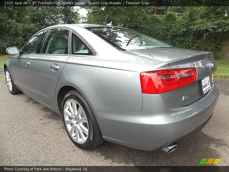 Quartz Gray Metallic / Titanium Gray 2015 Audi A6 2.0T Premium Plus quattro Sedan