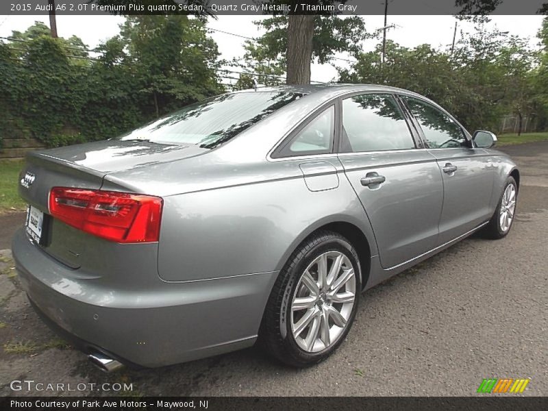 Quartz Gray Metallic / Titanium Gray 2015 Audi A6 2.0T Premium Plus quattro Sedan
