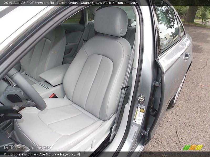 Quartz Gray Metallic / Titanium Gray 2015 Audi A6 2.0T Premium Plus quattro Sedan