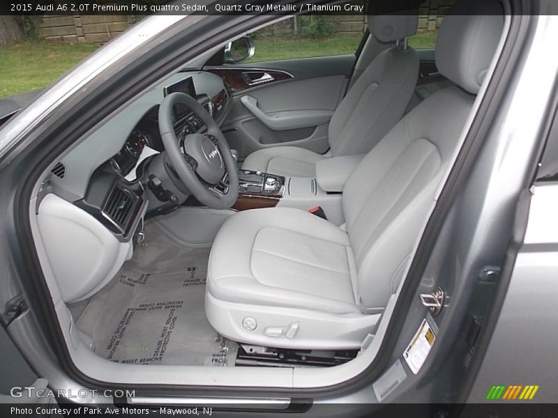 Quartz Gray Metallic / Titanium Gray 2015 Audi A6 2.0T Premium Plus quattro Sedan
