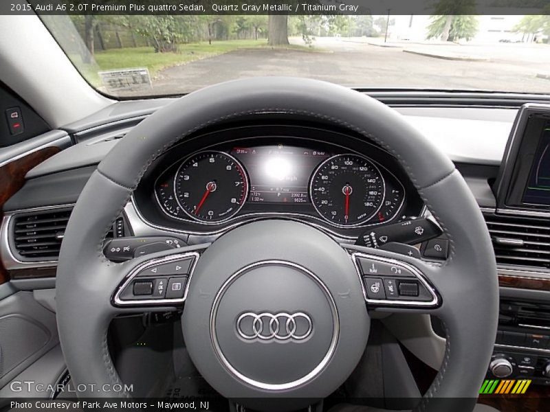 Quartz Gray Metallic / Titanium Gray 2015 Audi A6 2.0T Premium Plus quattro Sedan
