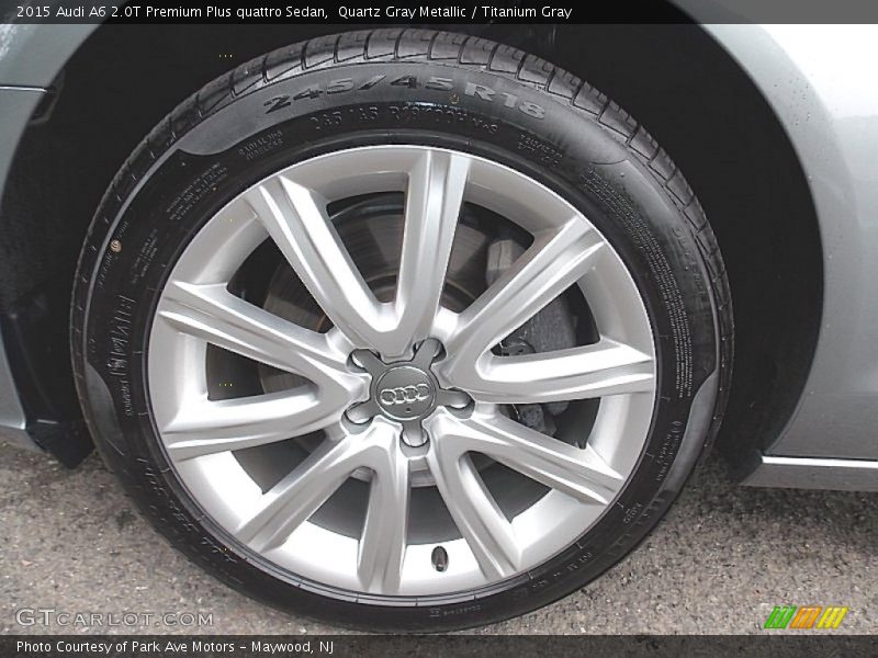 Quartz Gray Metallic / Titanium Gray 2015 Audi A6 2.0T Premium Plus quattro Sedan