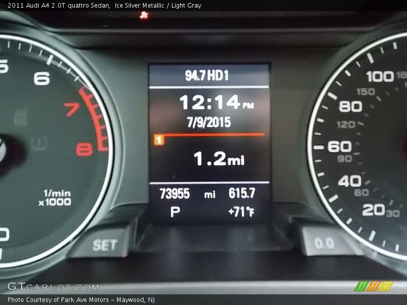 Ice Silver Metallic / Light Gray 2011 Audi A4 2.0T quattro Sedan