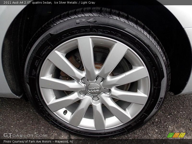 Ice Silver Metallic / Light Gray 2011 Audi A4 2.0T quattro Sedan