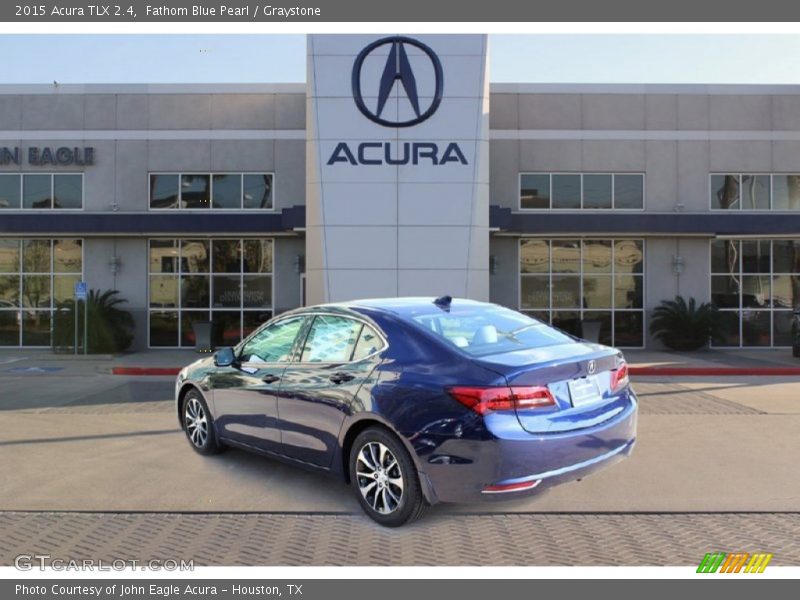 Fathom Blue Pearl / Graystone 2015 Acura TLX 2.4