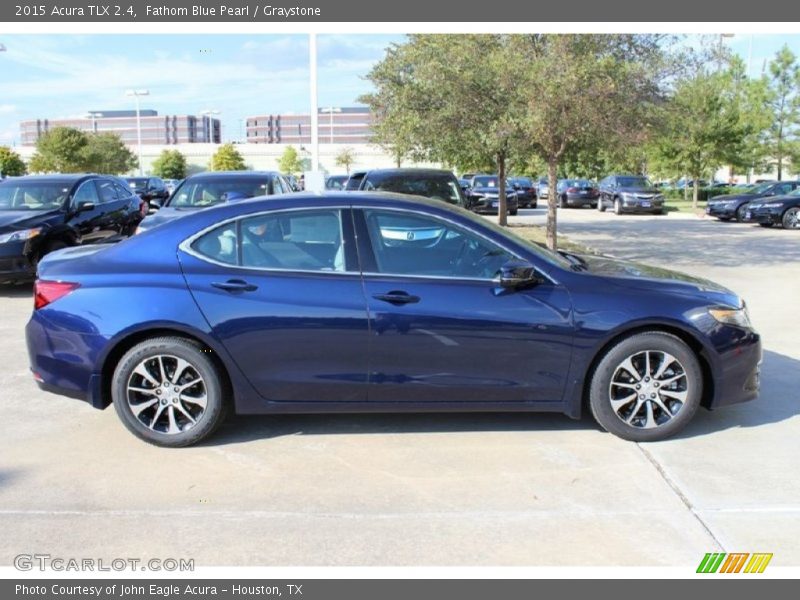 Fathom Blue Pearl / Graystone 2015 Acura TLX 2.4