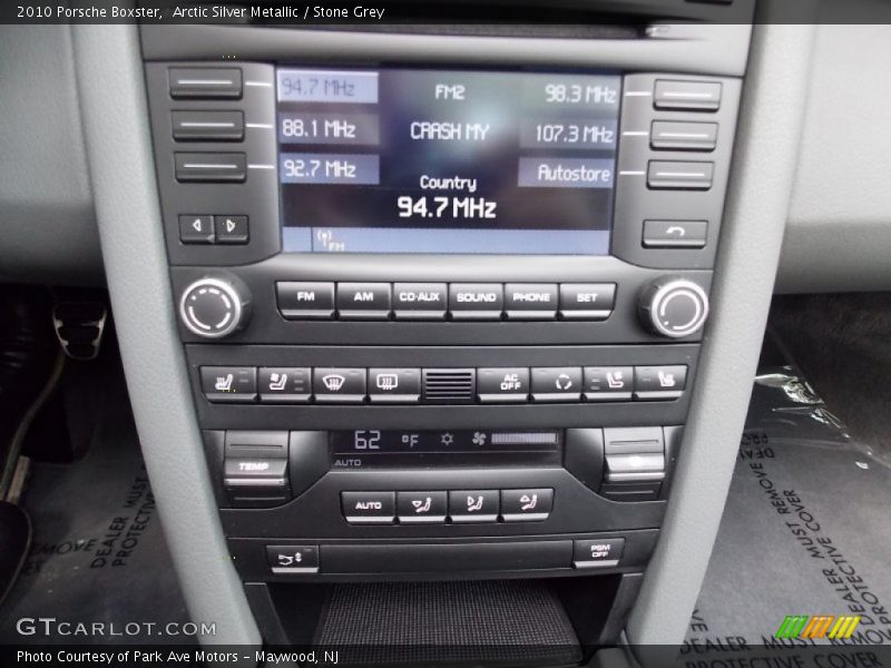 Controls of 2010 Boxster 