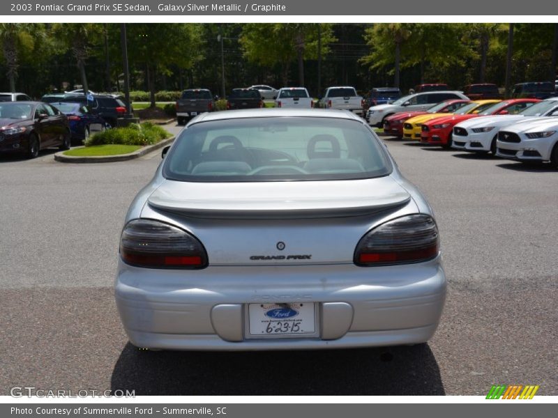 Galaxy Silver Metallic / Graphite 2003 Pontiac Grand Prix SE Sedan