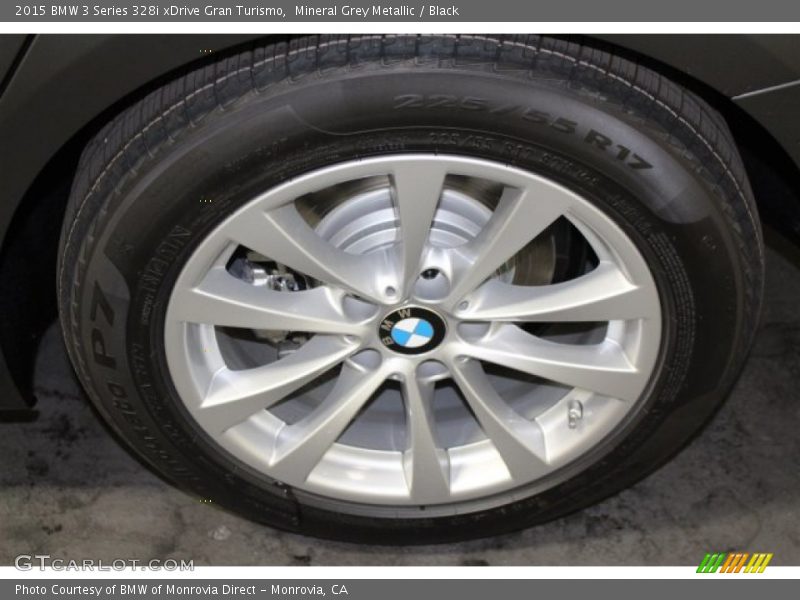 Mineral Grey Metallic / Black 2015 BMW 3 Series 328i xDrive Gran Turismo