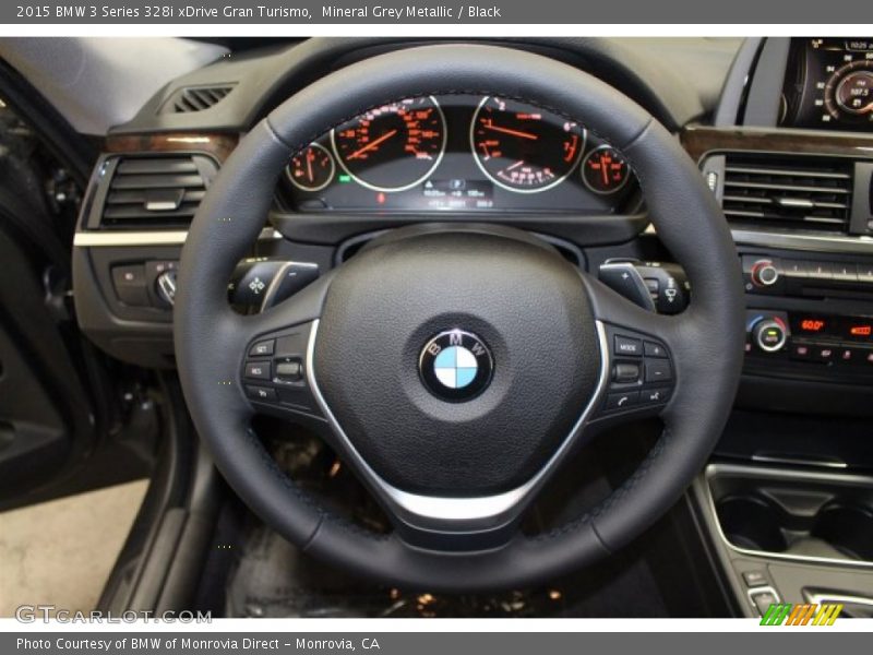 Mineral Grey Metallic / Black 2015 BMW 3 Series 328i xDrive Gran Turismo