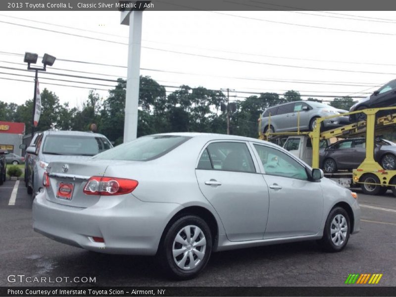 Classic Silver Metallic / Ash 2013 Toyota Corolla L