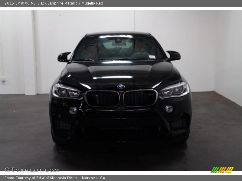 Black Sapphire Metallic / Mugello Red 2015 BMW X6 M