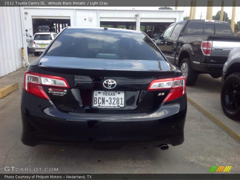 Attitude Black Metallic / Light Gray 2012 Toyota Camry SE
