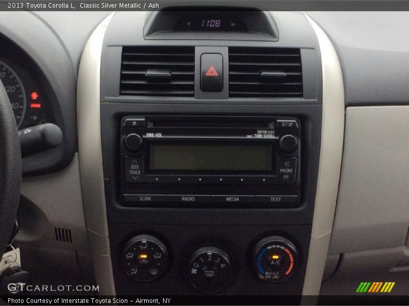 Classic Silver Metallic / Ash 2013 Toyota Corolla L