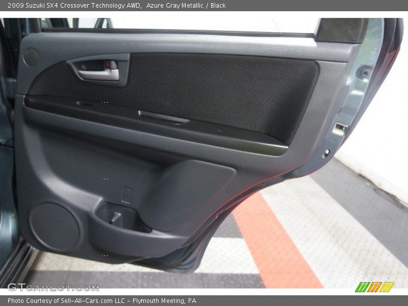 Azure Gray Metallic / Black 2009 Suzuki SX4 Crossover Technology AWD