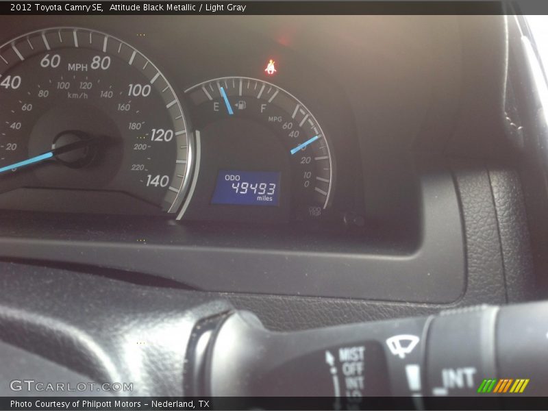 Attitude Black Metallic / Light Gray 2012 Toyota Camry SE