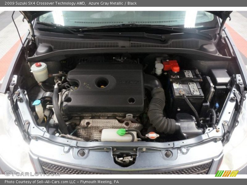 Azure Gray Metallic / Black 2009 Suzuki SX4 Crossover Technology AWD
