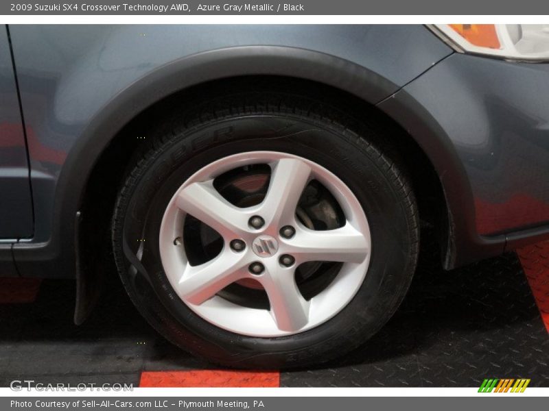 Azure Gray Metallic / Black 2009 Suzuki SX4 Crossover Technology AWD