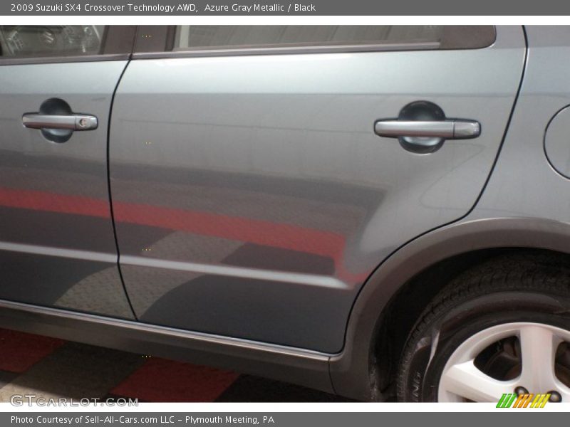 Azure Gray Metallic / Black 2009 Suzuki SX4 Crossover Technology AWD