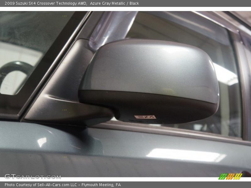 Azure Gray Metallic / Black 2009 Suzuki SX4 Crossover Technology AWD