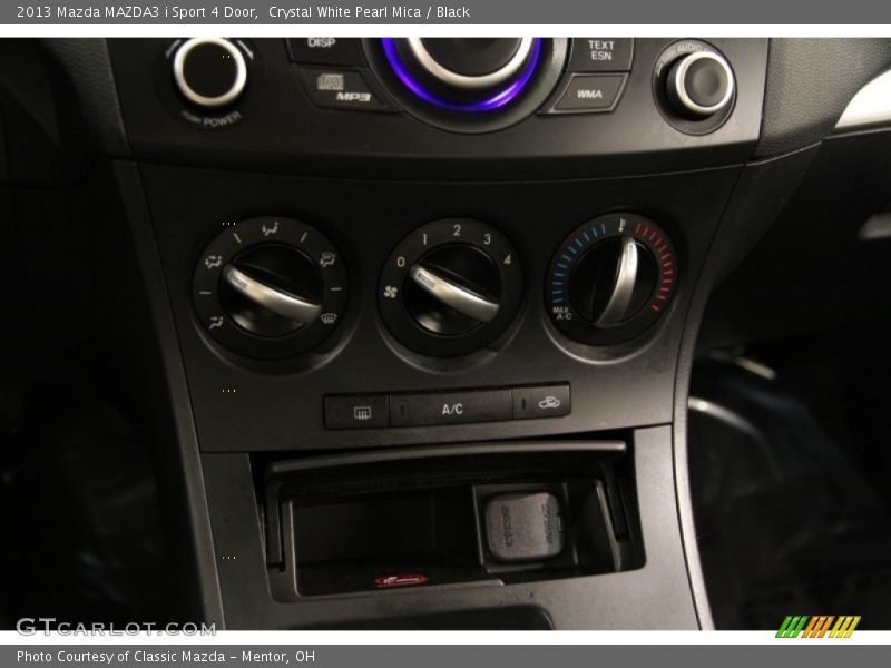 Crystal White Pearl Mica / Black 2013 Mazda MAZDA3 i Sport 4 Door