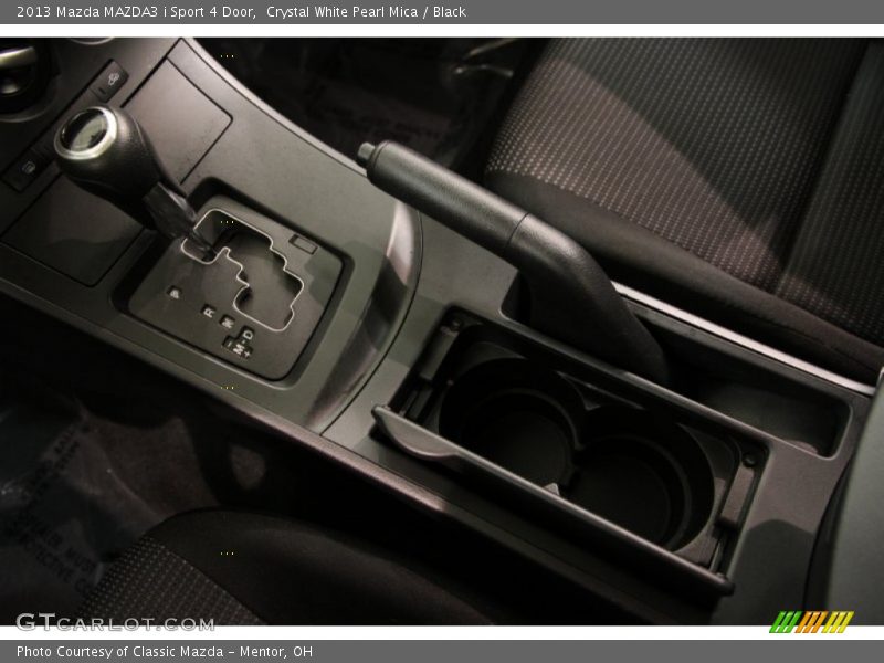 Crystal White Pearl Mica / Black 2013 Mazda MAZDA3 i Sport 4 Door